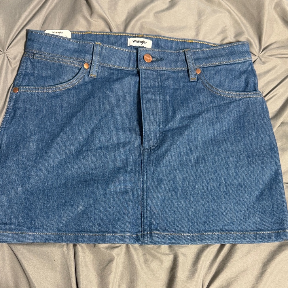 Wrangler Women's Classic Blue Mini Skirt